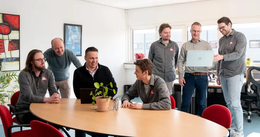 Collega's Barry, Martijn en Lex + KBA collega's